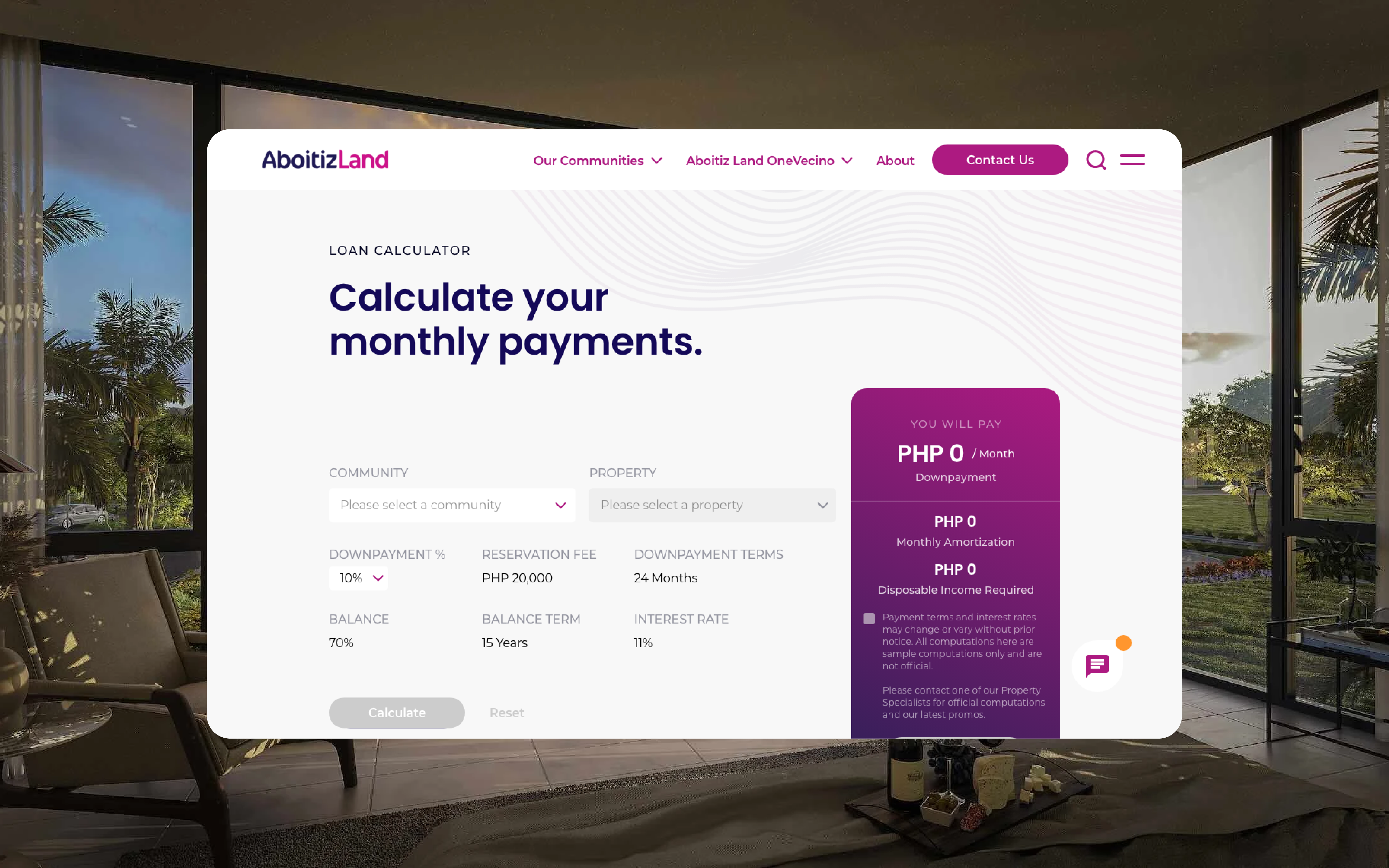 Aboitiz Land visual identity integration