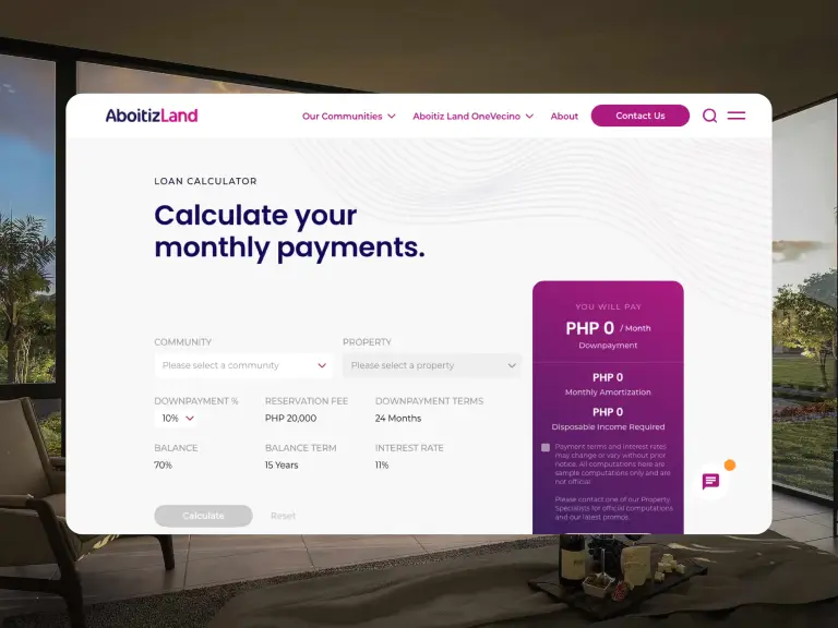 Aboitiz Land visual identity integration
