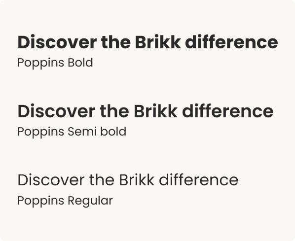 Brikk Typography — Discover the Brikk difference