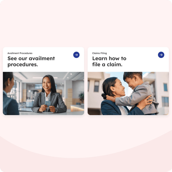 InLife Benefits product cards