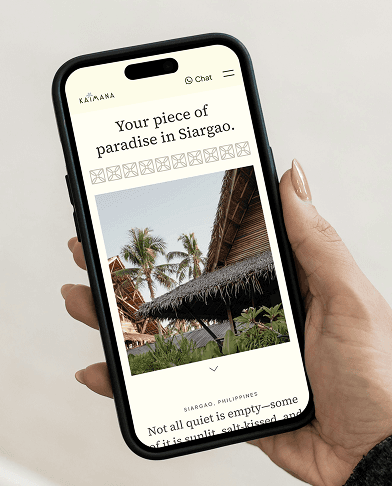 Lead generation phone mockup